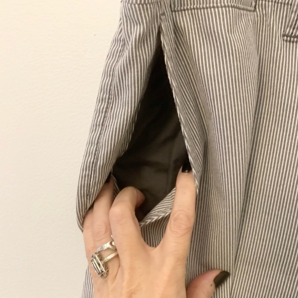 NWT Goodfellows size 36 cotton pinstripe flat front shorts - Picture 4 of 14